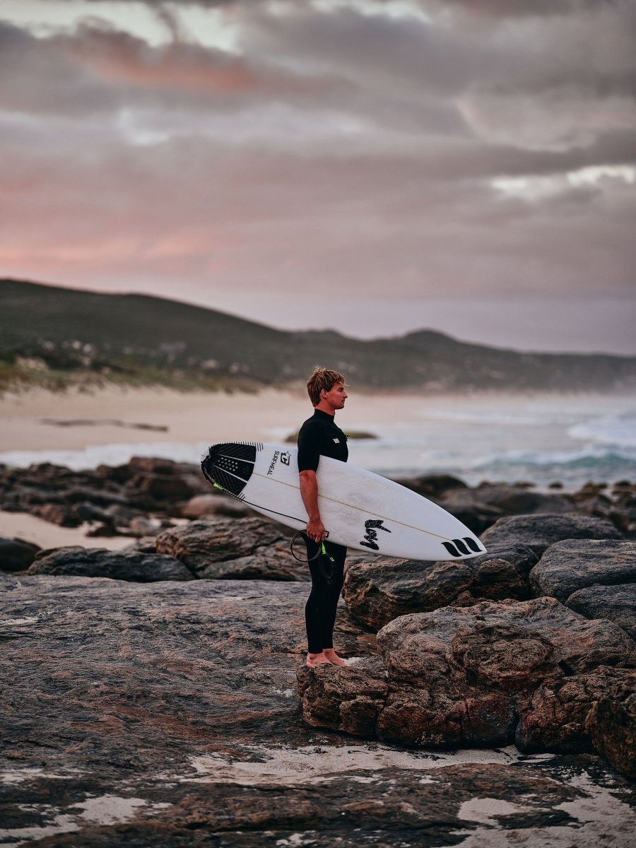 Deluxe 2x2 Short Arm Steamer Mens Wetsuit - Slant Zip - West Surfing