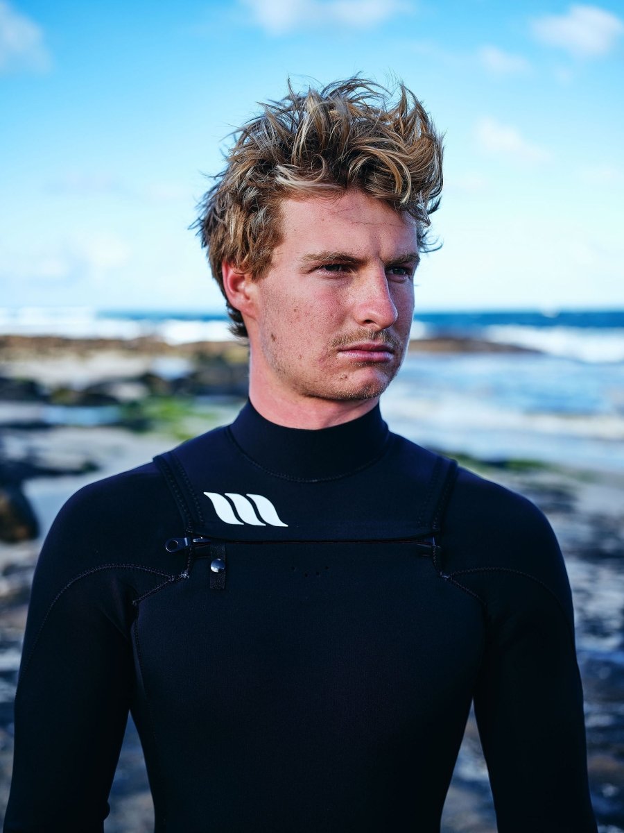 Lotus 3x2 Steamer Mens Wetsuit - Chest Zip - West Surfing